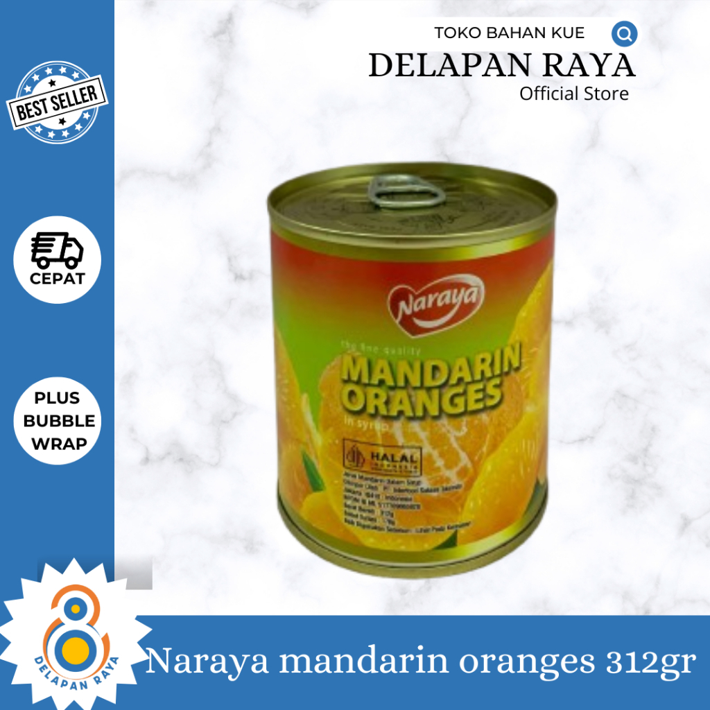 

NARAYA MANDARIN ORANGES 312GR JERUK KALENG -8Raya