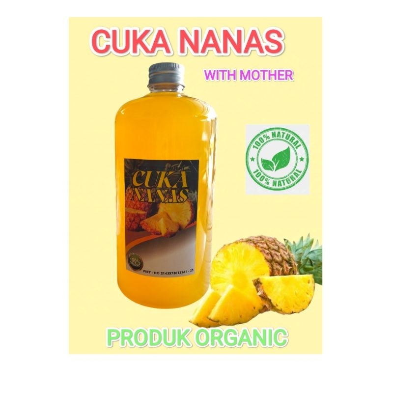 

CUKA NANAS - original - ASLI 100% 500 ML, ORIGINAL - WITH MOTHER