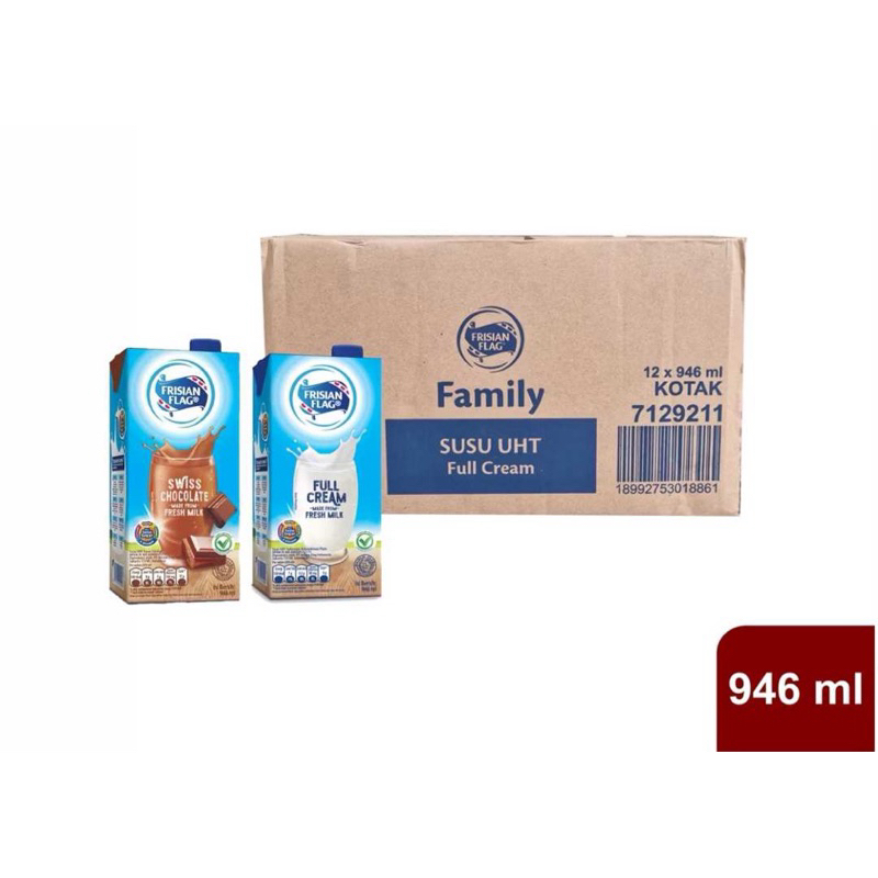 

Frisian Flag UHT 946ml kartonan