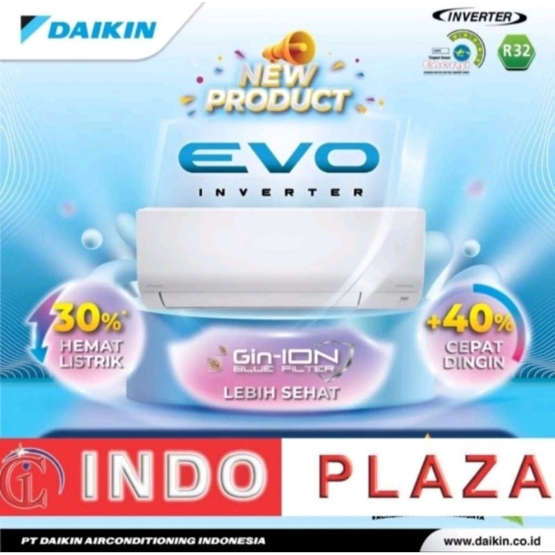 AC DAIKIN ECO INVERTER 1 PK FTKF-25AV14 MALAYSIA (MEDAN)