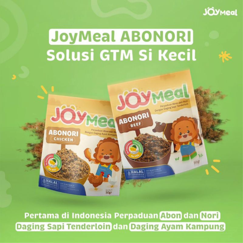 

Joymeal Abon MPASI anti GTM Perpaduan Abon dan Nori Rumput Laut - Abonori Beef Tenderloin & Ayam Kampung