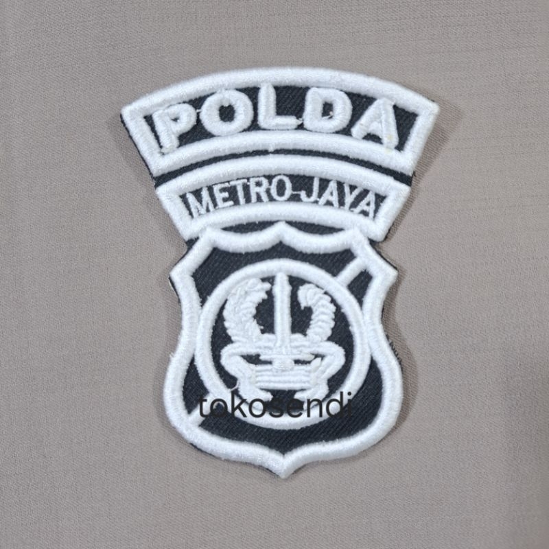 POLDA METRO JAYA PUTIH BORDIR TIMBUL