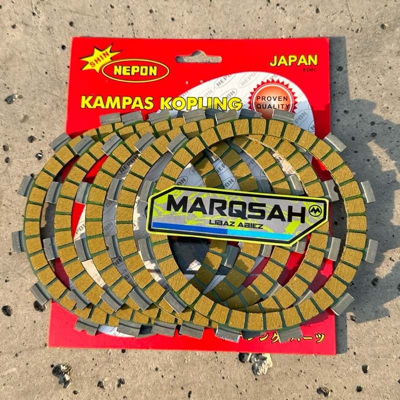 KAMPAS KOPLING SATRIA 2TAK 6 SPEED NEPON ORIGINAL KAMPAS SATRIA 2 TAK 6 SPEED
