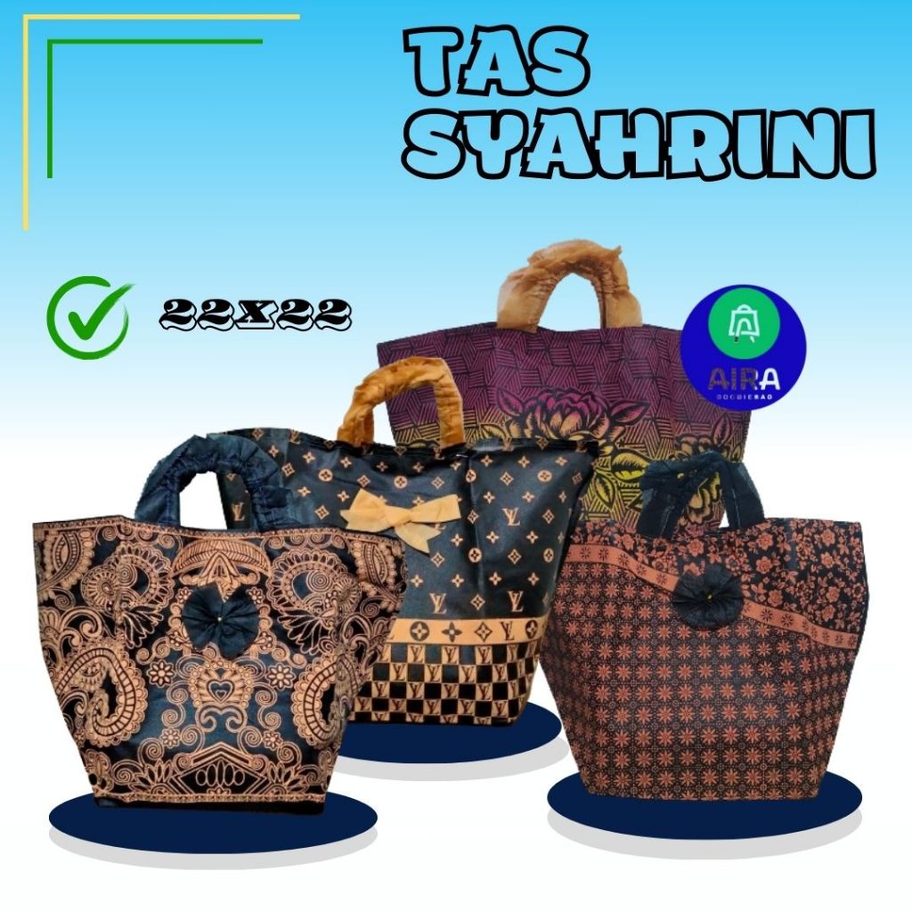 

Tas hajatan/syukuran/box nasi 22 x 22 syahrini - BEBAS/MIX MOTIF, LUSINAN
