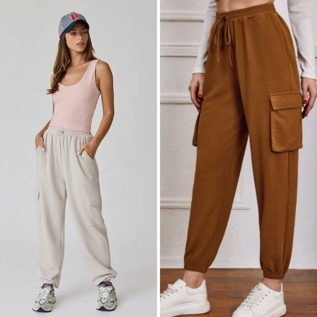 Celana Jogger Cargo Pria dan Wanita - Celana Cargo Sport - Jogger Cargo Olahraga Tebal - Sweatpant C