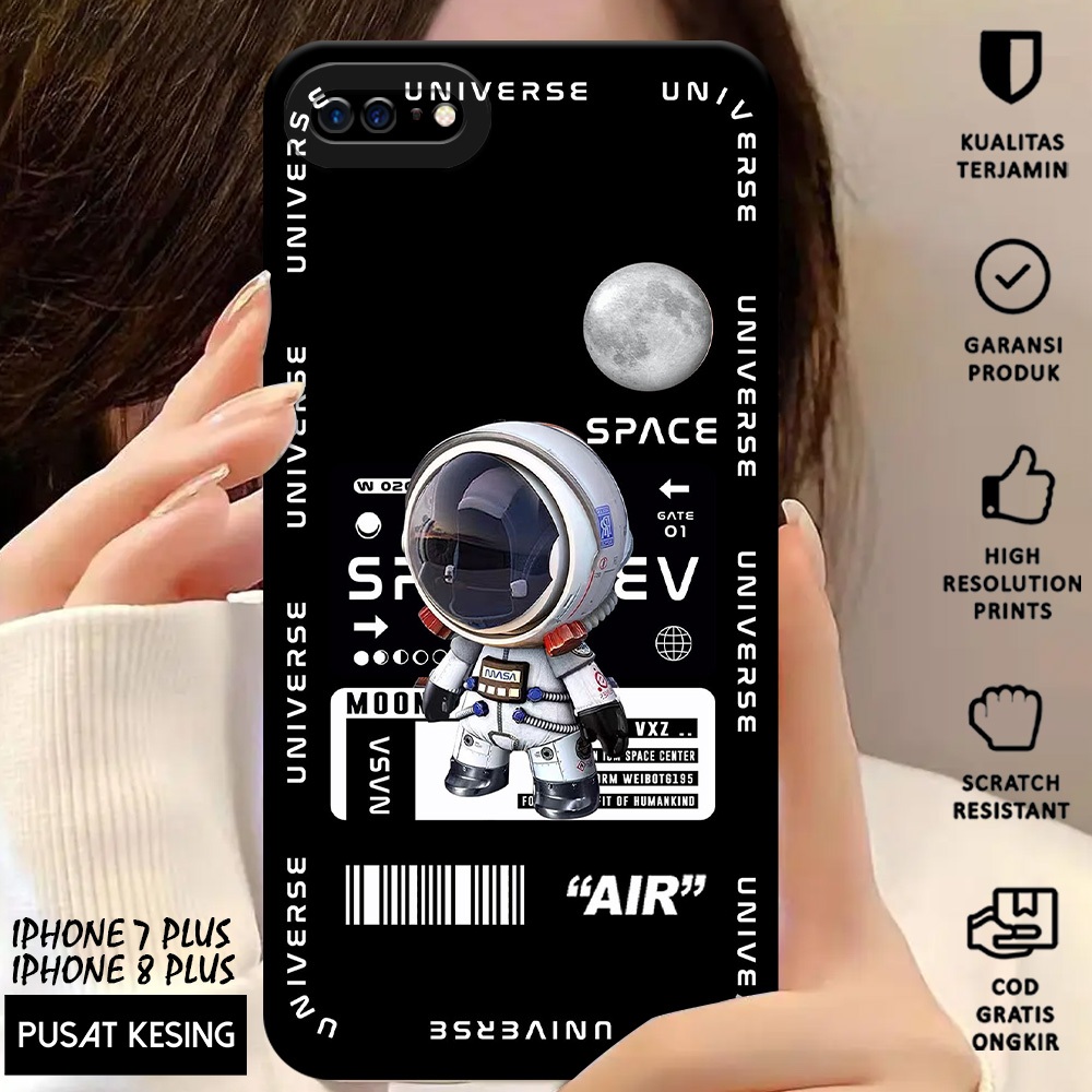 CASE IPHONE 7 PLUS - Casing Hp Iphone 7 Plus Motif ASTRONOT - Case Hp - Casing Iphone 7 Plus - Softc