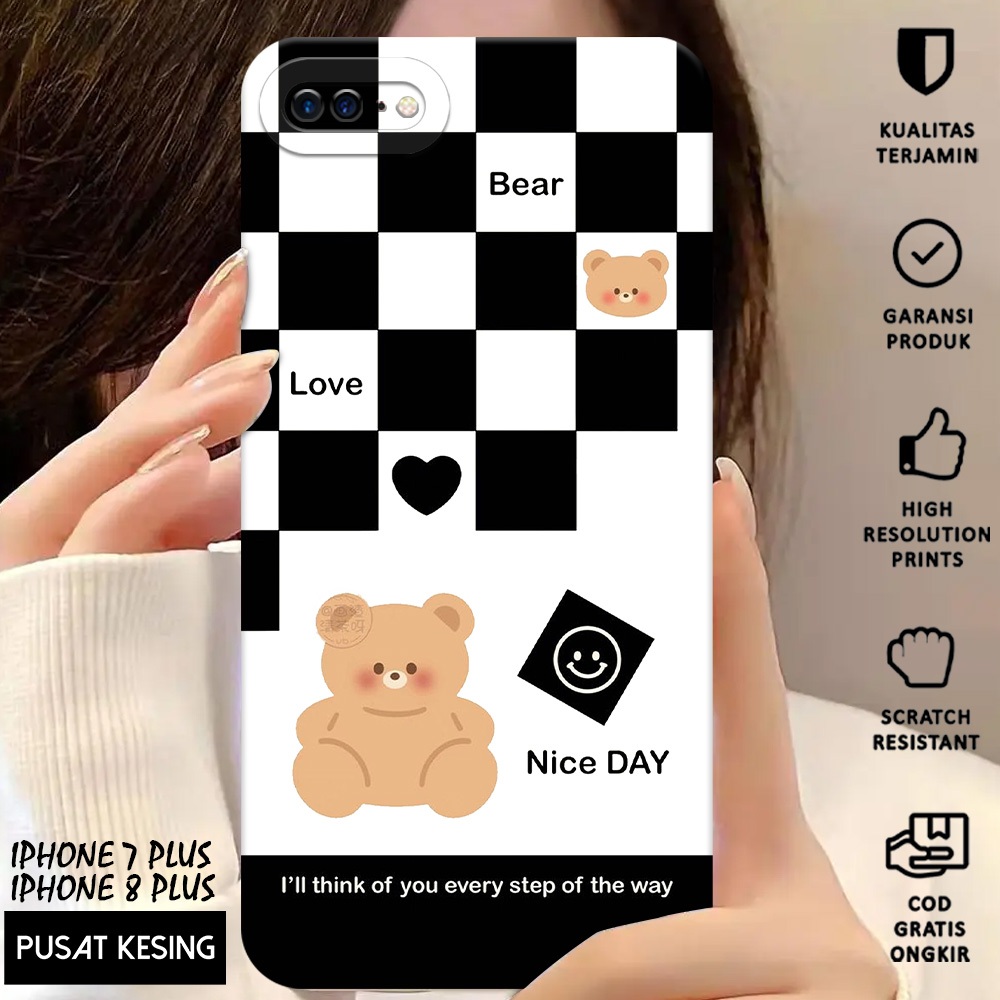 CASE IPHONE 7 PLUS - Casing Hp Iphone 7 Plus Motif BEARS - Case Hp - Casing Iphone 7 Plus - Softcase