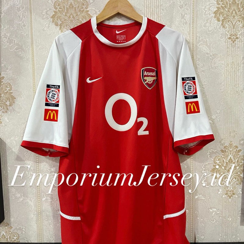 Jersey Retro Arsenal 2002/2003/04 Home Henry #14 Community Shield