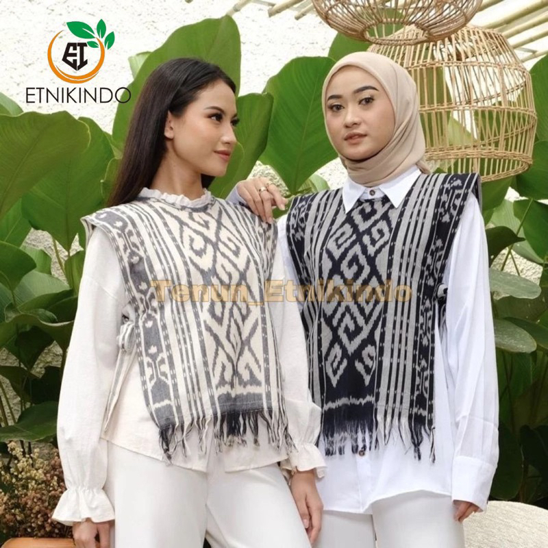 Rompi Tenun Tali - Rompi Tenun Wanita - rompi tenun - vest outer