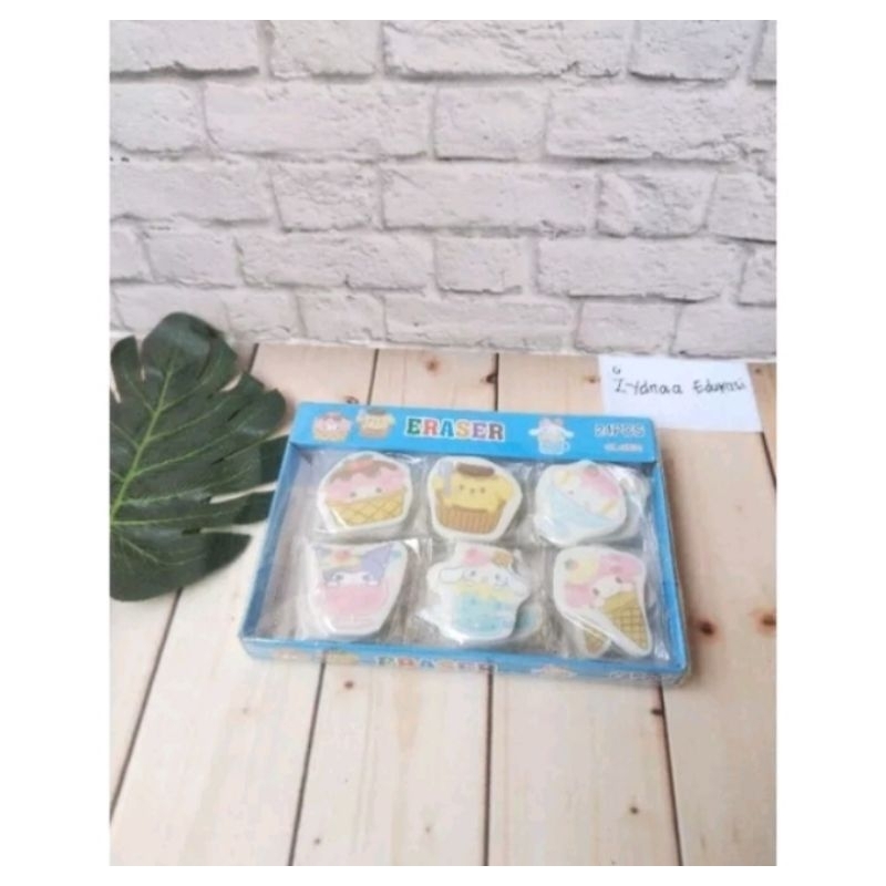 

24 Pcs Penghapus Pensil Karakter Lucu