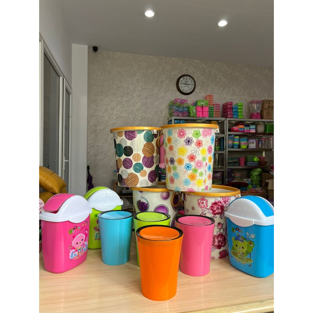 SATUAN 1PCS TEMPAT SAMPAH KECIL / TEMPAT SAMPAH KAMAR / TEMPAT SAMPAH MOBIL / TEMPAT SAMPAH LUCKY BI