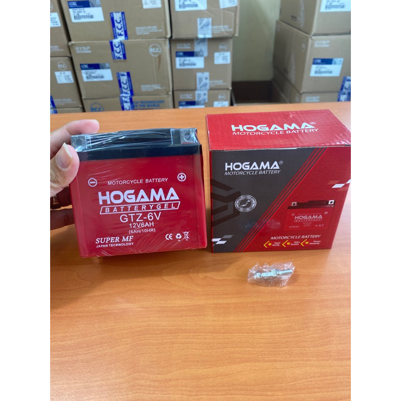 Aki Motor HOGAMA Vario 125/150 / GTZ6V / CBR150 / PCX 150 / GTZ7S / YTZ6V / MTZ6S / Beat Pop / Genio