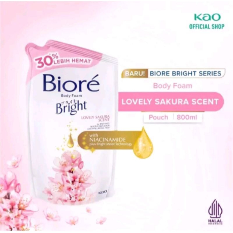 BIORE BODY WASH REFILL 800ML