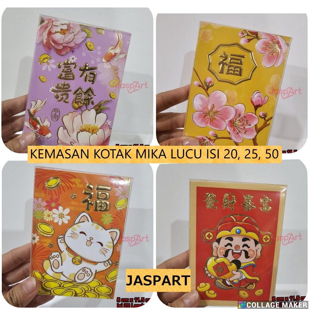 

ANGPAO IMLEK KOTAK MIKA ISI 25,50 SHIO ULAR 2025 READY MURAH HONGBAO FUNGPAU