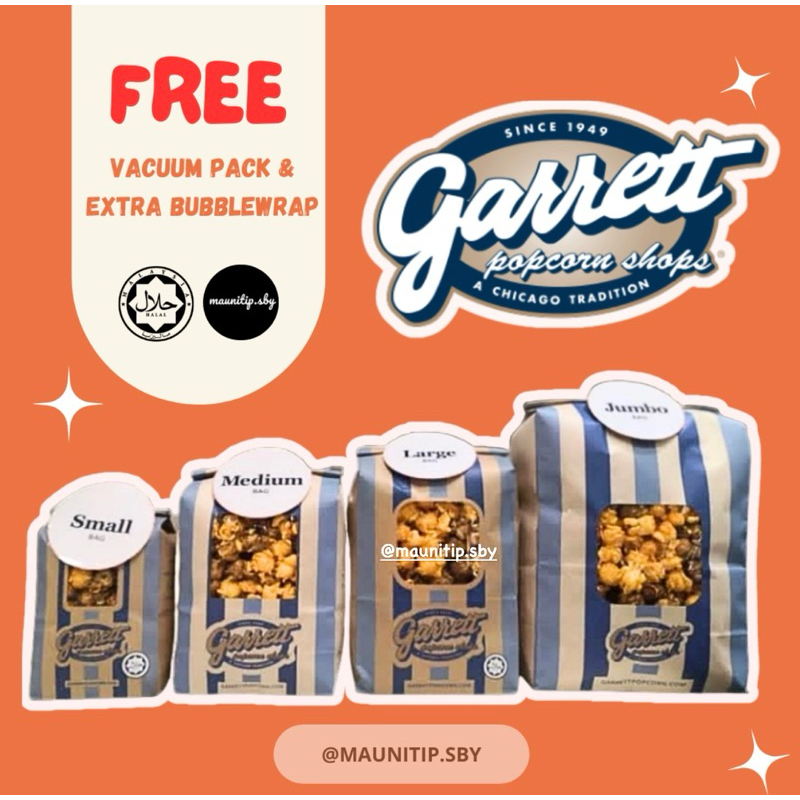 

[READY 17 Juni ] Popcorn Garrett Termurah, With Vacuum Pack Dijamin Fresh & Sudah Ada Logo HALAL