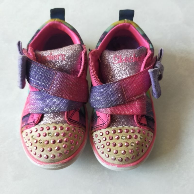 Skechers anak perempuan-sepatu skechers nyala-skechers twinkle toes