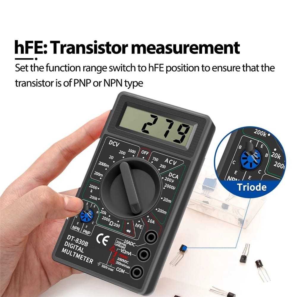 Avometer Digital Multitester Digital Multimeter Mini Portable DT-830B