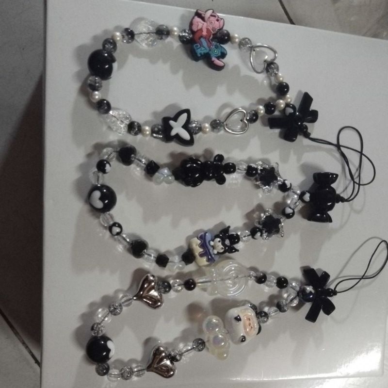 strap hp hitam new