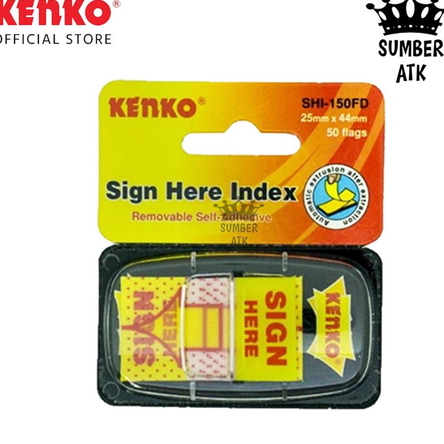 

KUALITAS OKE Sign Here Index Kenko SHI15FD Penanda Kertas 1 PCS