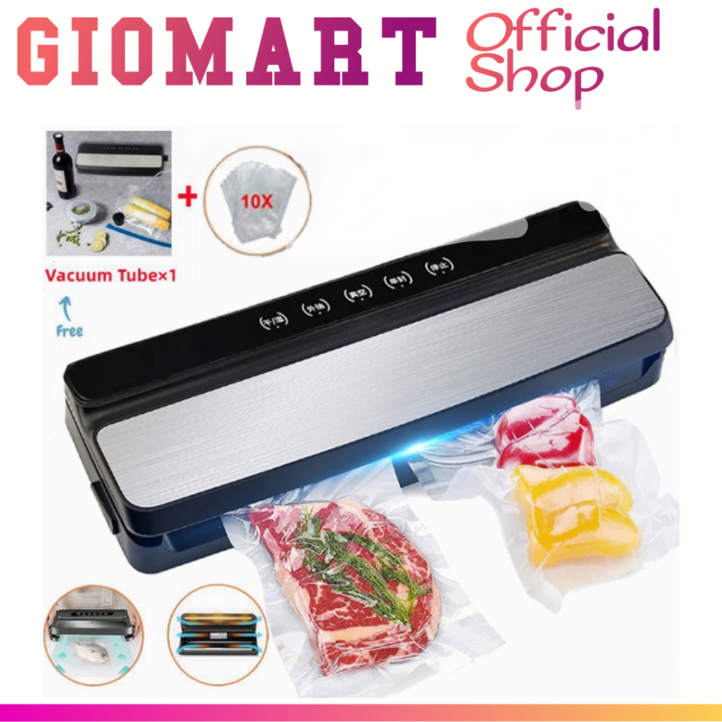 Food Vacuum Sealer Otomatis Basah dan Kering Food Sealer Vacuum
