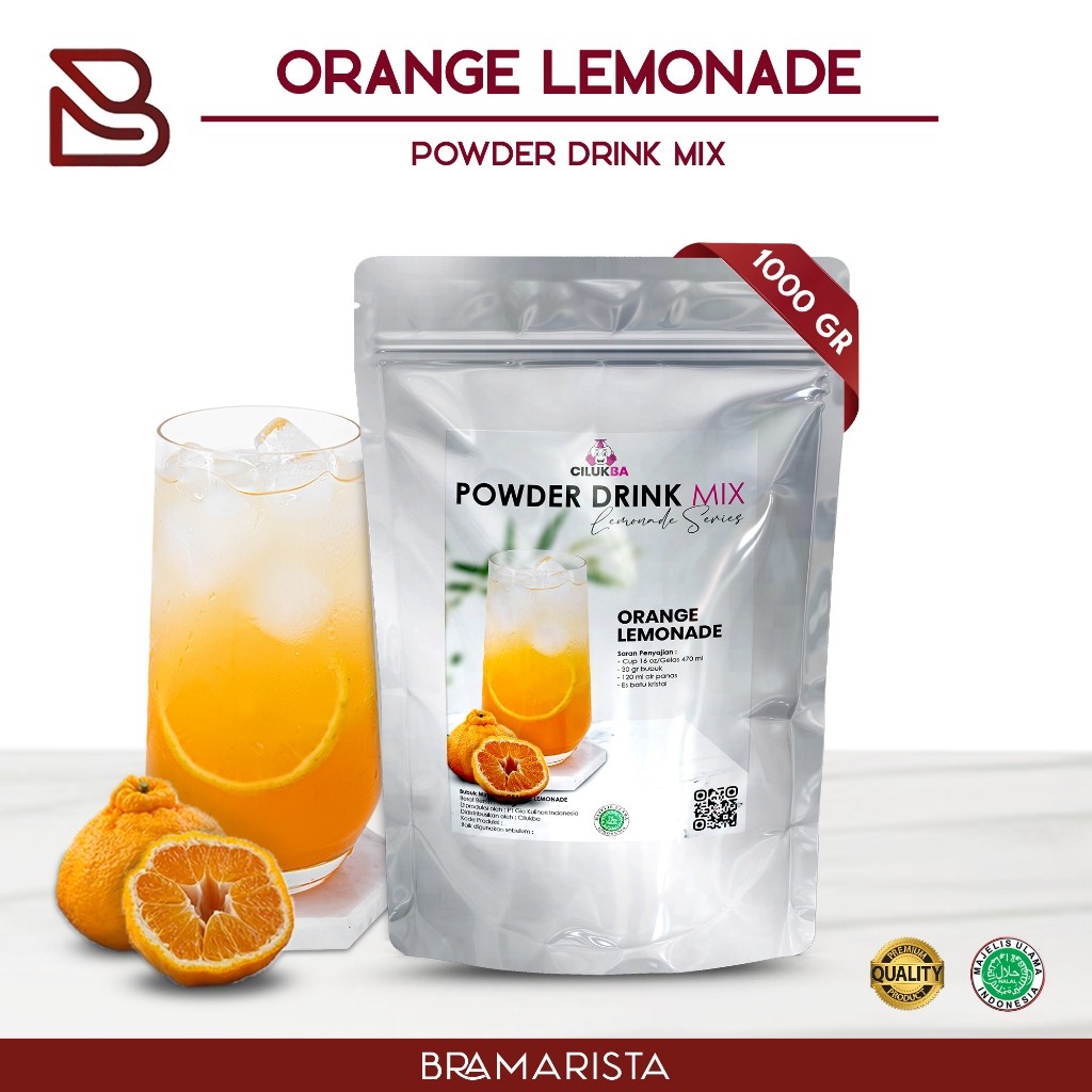 

Bubuk Minuman Instan Rasa Orange Lemonade 1kg / Powder Drink Mix