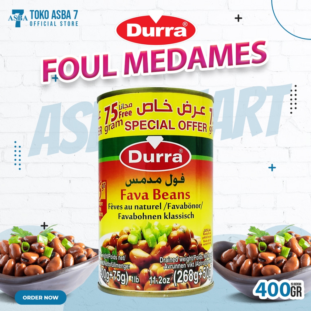 

DURRA FAVA BEANS PLAIN 400GR