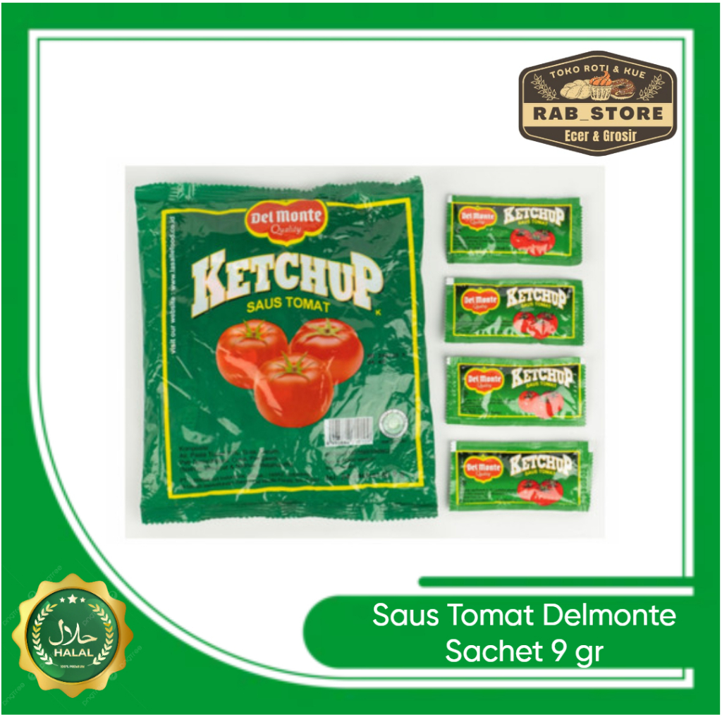 

Saus DELMONTE / Saos Tomat / Saos Sambal Sachet 24 x 9gr