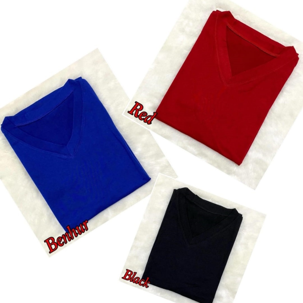 Kaos Wanita  Polos Vneck Lengan Panjang / Kaos Wanita Polos Lengan Panjang