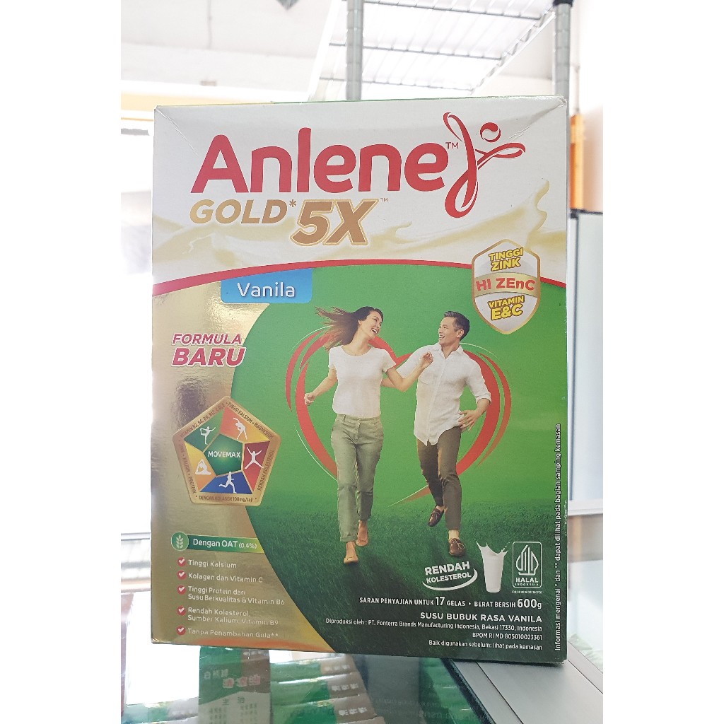 

Anlene Gold 5X Susu Bubuk Dewasa 5X 600gr , 240 gr