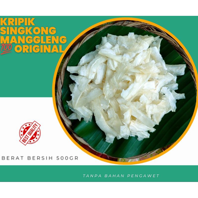 

KRIPIK SINGKONG MANGGLENG MENTAH 500gr ORIGINAL KHAS BANYUMAS