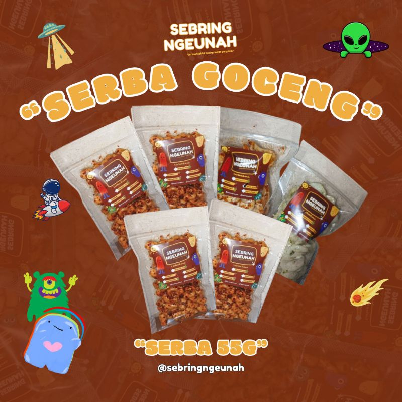 

SEBRING NGEUNAH ANEKA KRUPUK BANTAT PEDAS & TIDAK PEDAS 55g