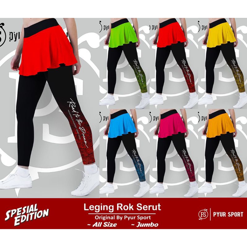 leging rok rumbai,leging rok kantong eokaerobik,#Bajusenam pyursport#bajusenamwanitaaerobic#wanita-w