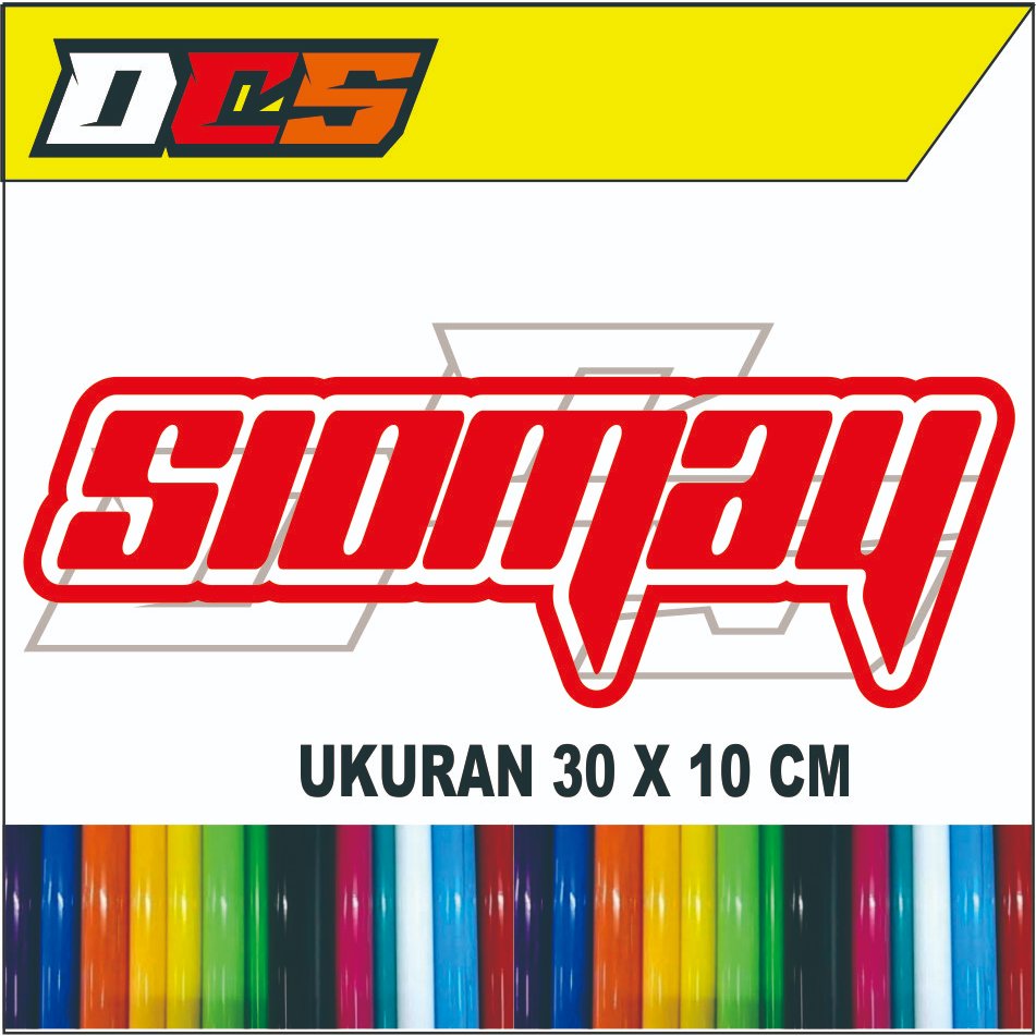 

STICKER TULISANN SIOMAY STICKER TEMPELAN UNTUK NAMA JUALANMU