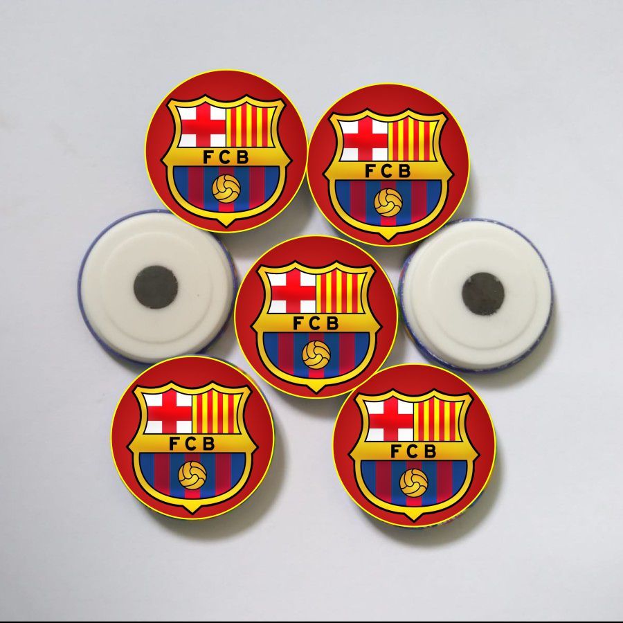 pin magnet kulkas uk 44mm tampilan costum logo tim bola