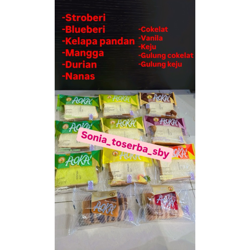 

Roti Panggang Aoka Aneka varian Rasa 65gr