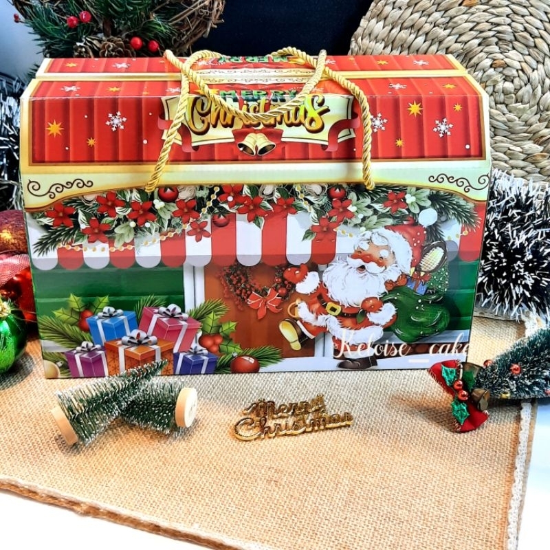 

BOX/DUS CHRISTMAS/NATAL ISI 4 TOPLES 500 GRAM UKR 29 cm X 15 cm X 19 cm