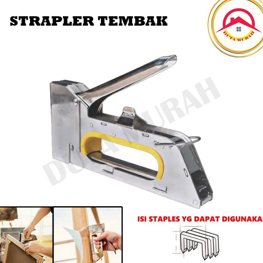 

DISKON SPESIAL Stapler Tembak 13468 mm tacker Steples