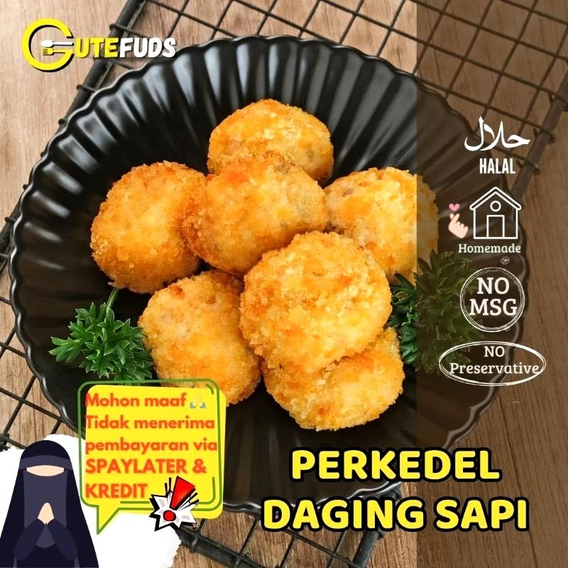 

PERKEDEL DAGING SAPI CRISPY MPASI DEWASA