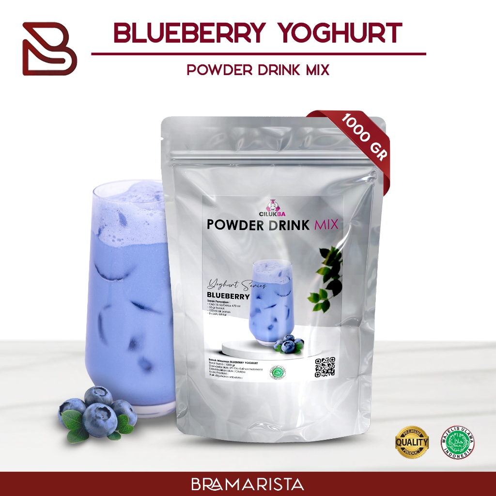 

Bubuk Minuman Instan Rasa Blueberry Yoghurt 1kg / Powder Drink Mix