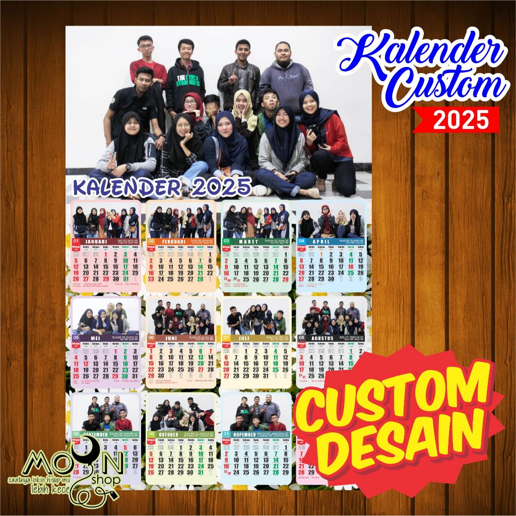 

Kalender 2025 Custom 13 dan 14 Photo