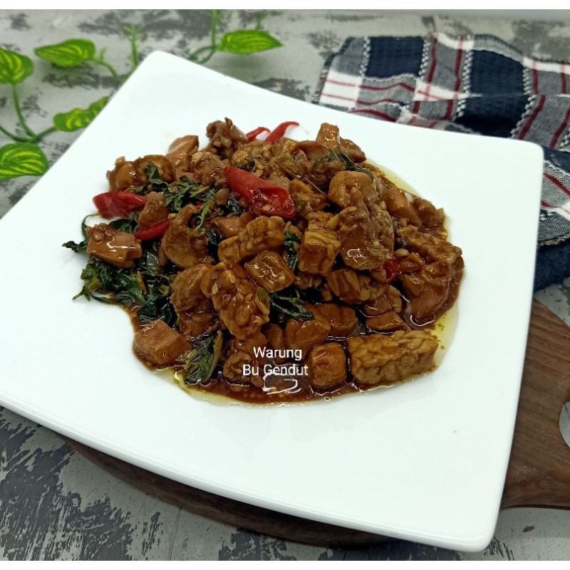 

ayam tempe tumis kemangi