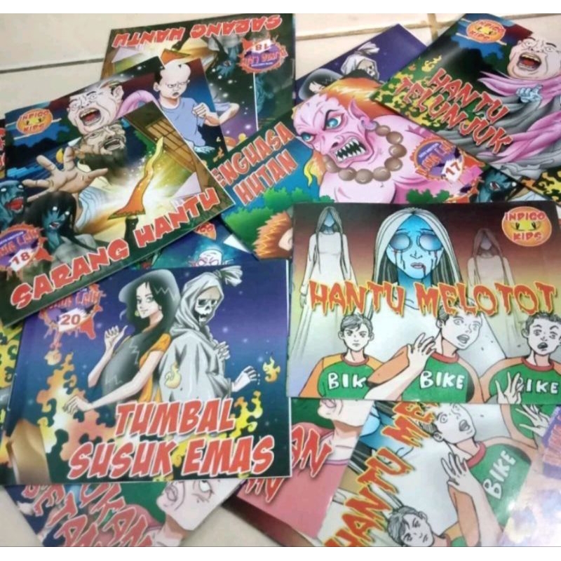 10 PCS Komik Horor / Buku Cerita Misteri 1 Pak Isi 20