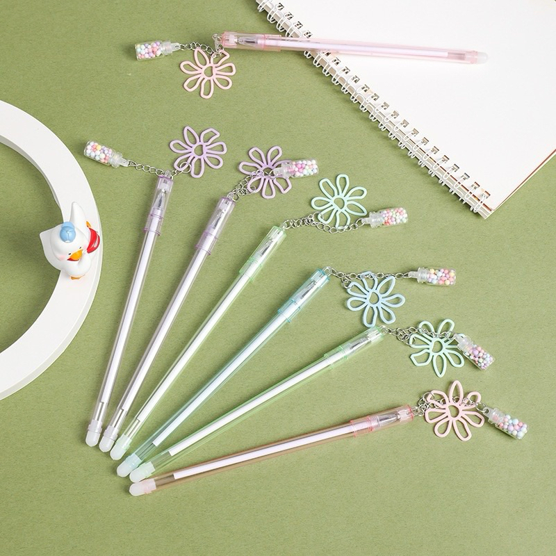 

PENA LUCU PULPEN GANTUNGAN BOTOL BUNGA FANCY WARNA PASTEL UNIK