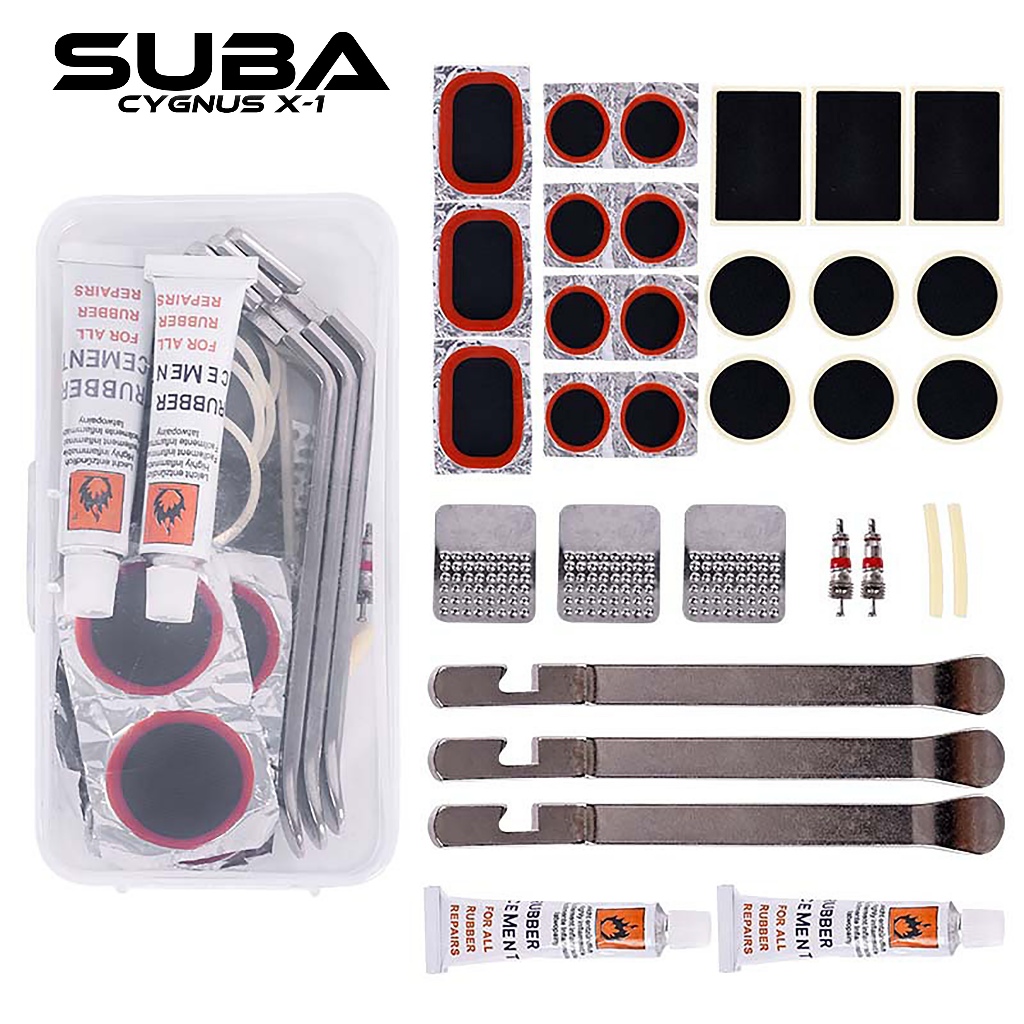 SUBA CYGNUS - Tool Kit Tambal Ban Sepeda - Portable Bicycle Tool Set Tire Repair Kit