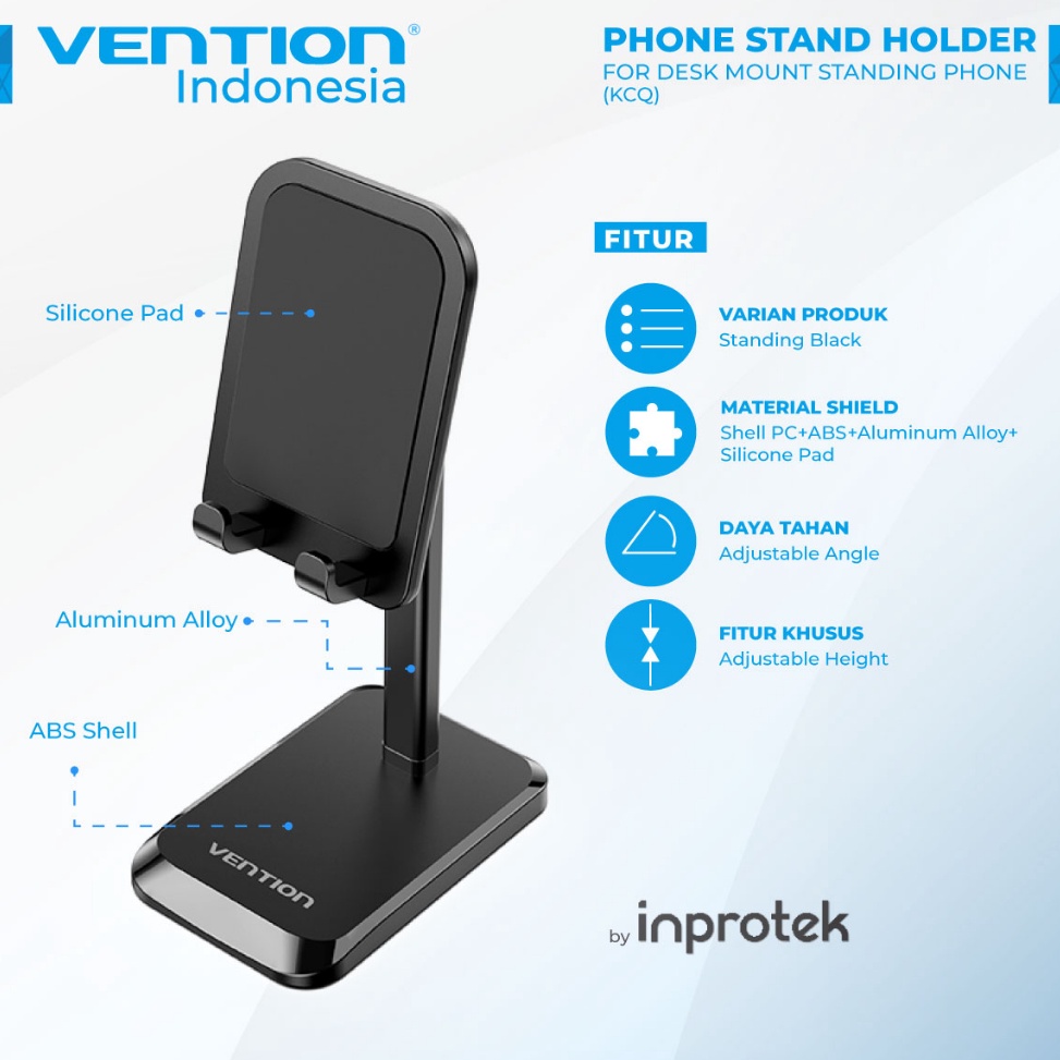 Terbaik Vention Phone Stand Holder for Desk Mount Standing HP Meja