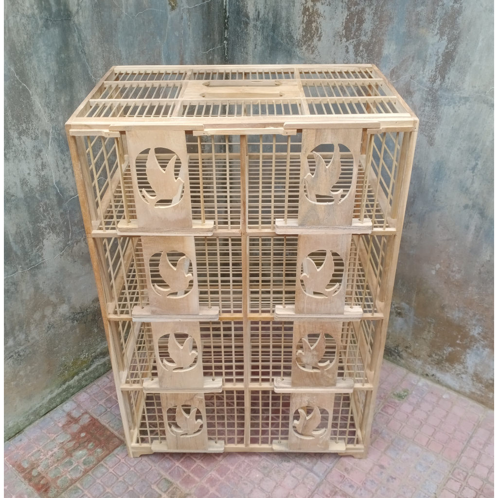 Dondang Gabur Merpati 8 Pintu / 8 Kamar Bahan KAYU JATI Asli | Dondang Lepas Merpati Termurah