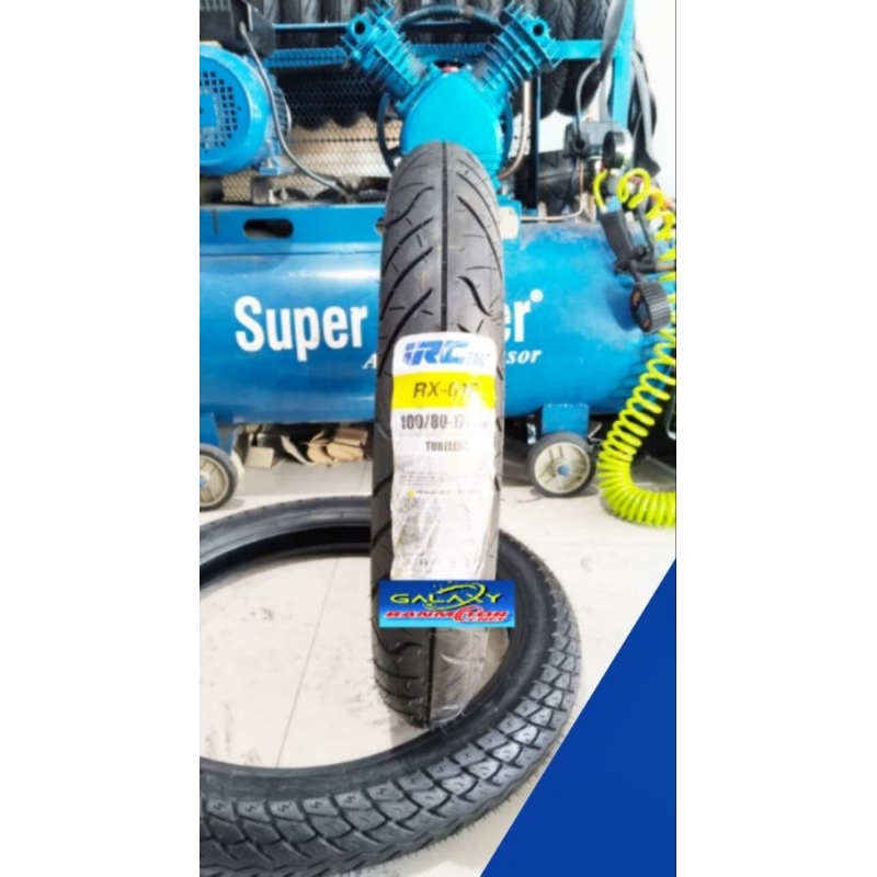 Ban Montor Irc rx-01f 100/80-17 ban honda bison viksion megapro jupiter mx ban tubeless ring 17 ban 