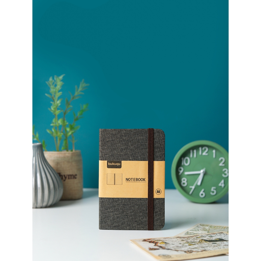 

bukuqu Denim Notebook Uk A6 Brown, Plain