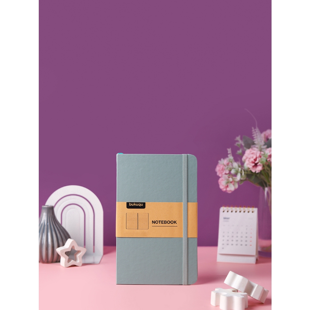 

bukuqu Classic Notebook Hijau Mint, Polos
