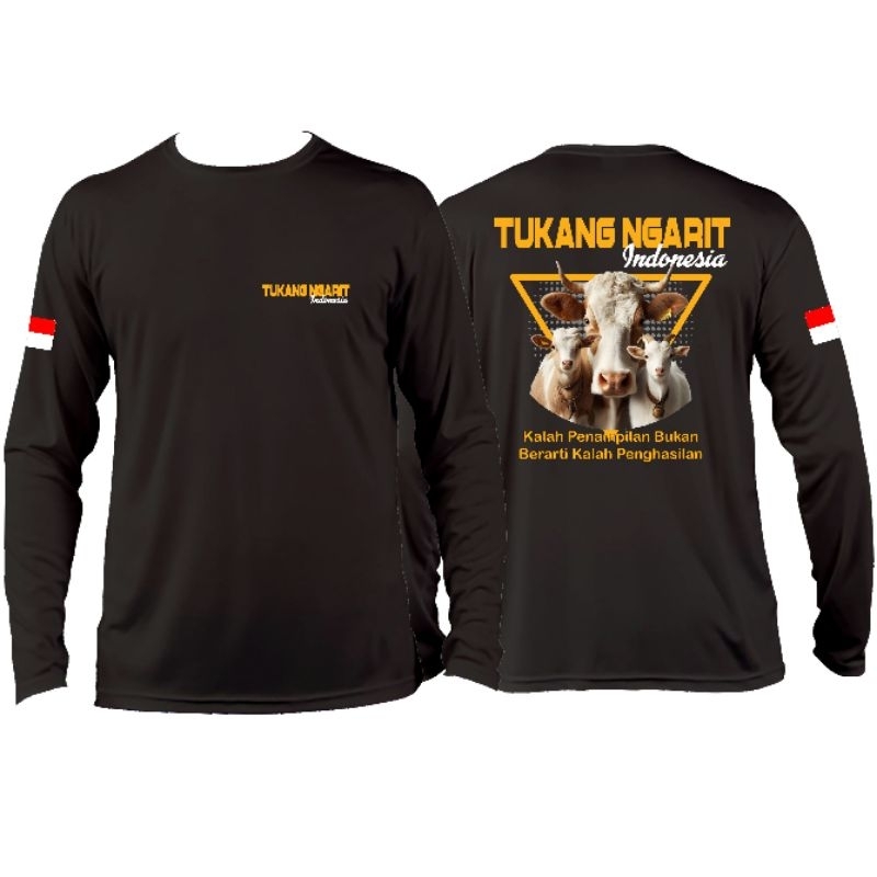 KAOS TUKANG NGARIT INDONESIA SAPI DAN KAMBING LENGAN PANJANG